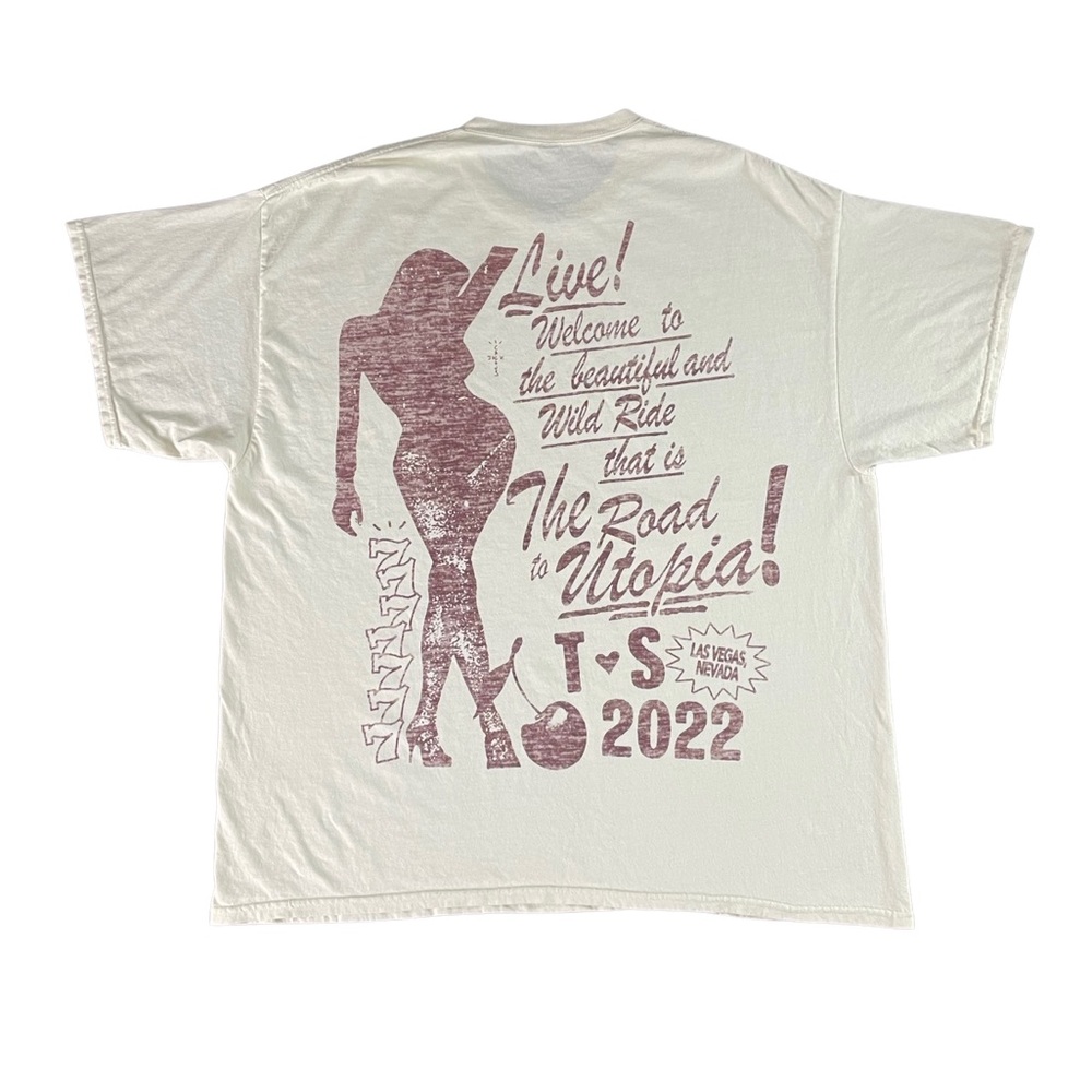 Travis Scott Las Vegas Road To Utopia Hotline Cherry Tee